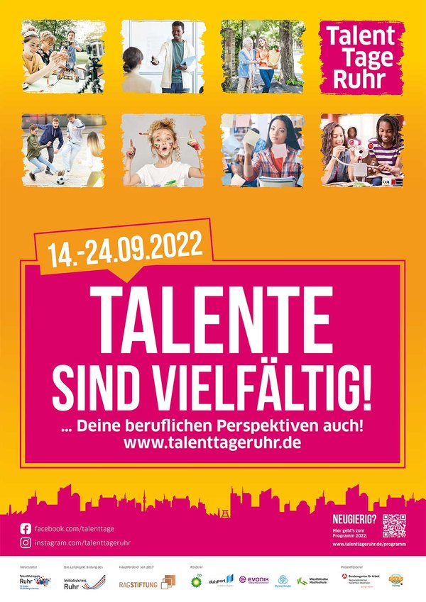 digitale Poster TalentTage Ruhr